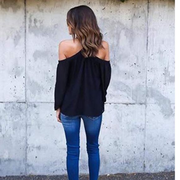 women spaghetti strap off shoulder blouse - Picture 3 of 4